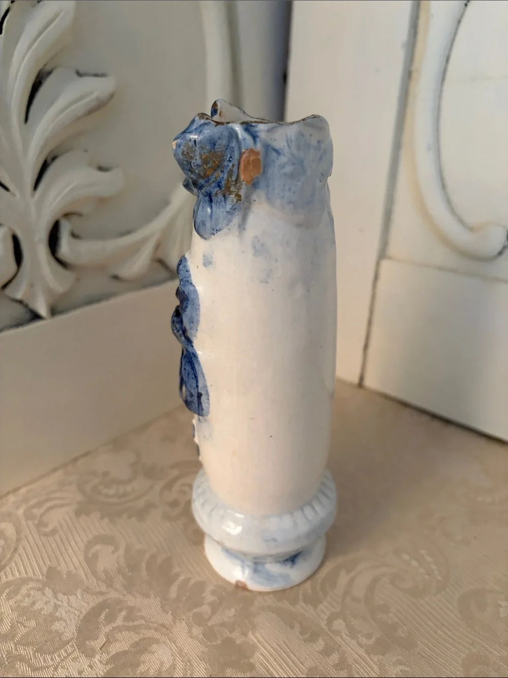 Flow Blue Vintage Vase -